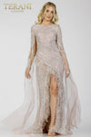 Luxury Couture Gown with Cape Sleeves - 231E0494