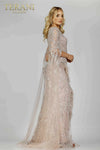 Luxury Couture Gown with Cape Sleeves - 231E0494