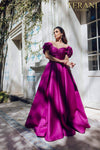 Strapless Evening Dress in Emerald- 231E0514