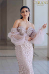 Long Evening Mermaid Lace Dress- 231E0515