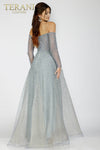 Off-Shoulder Tulle Evening Gown - 231E0519