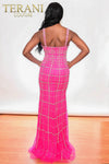 Tulle Pageant Dress with Plunging Neckline - 231GL0398