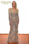 Pageant Gown with One Long Sleeve - 231GL0439