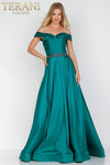 Princess Gown with Bardot Neckline - 231M0347