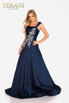 Mikado Mother of the Bride Gown in Navy - 231M0472