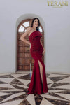 One Shoulder Long Mother of the bride Dress- 231M0473