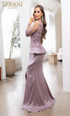 Plus Size Mother of the Bride Gown with Peplum – 231M0482