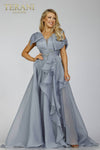 Organza Mother of the bride Gown with Bow Accents- 231M0487