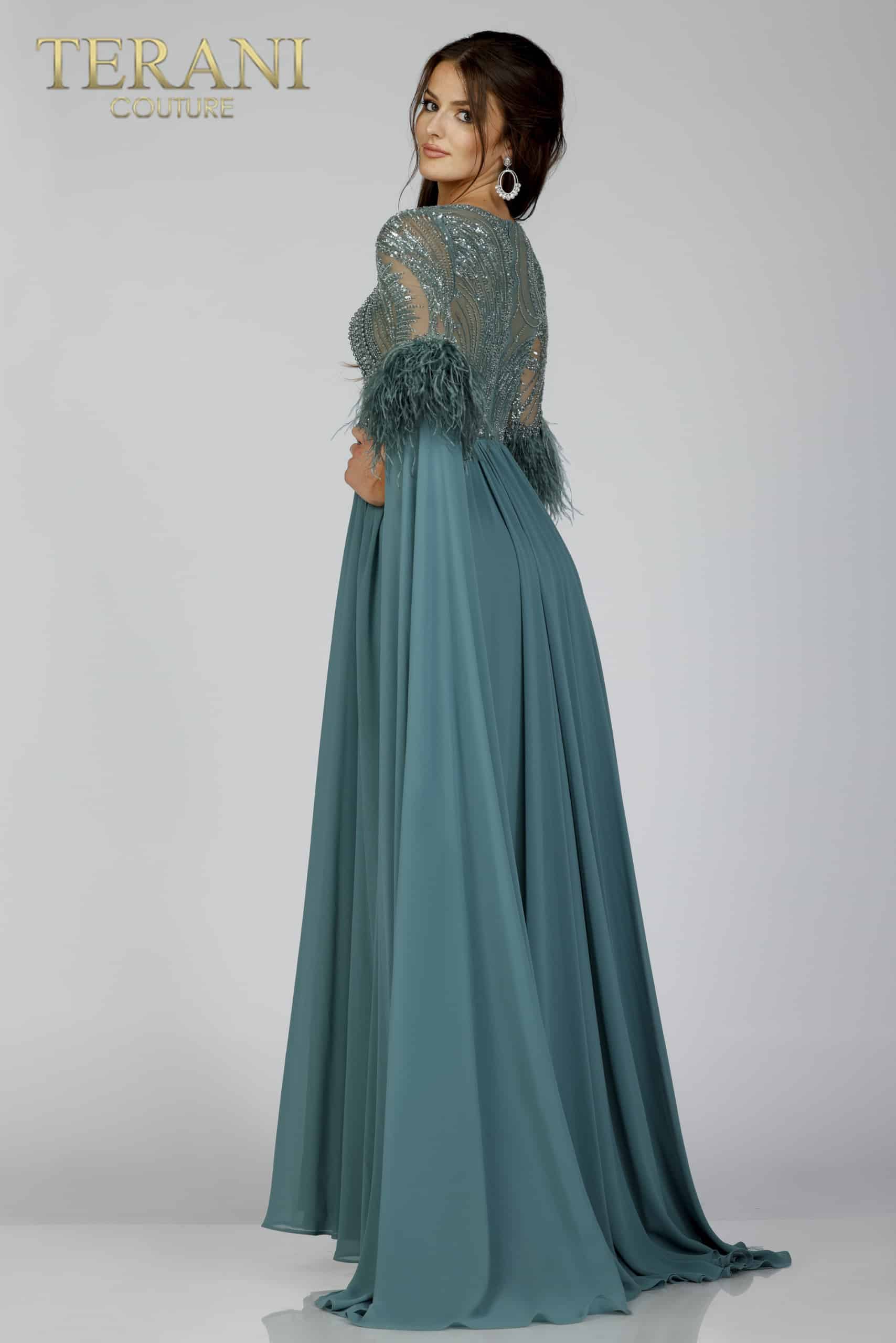 Embellished Mother of the bride dress -231M0492
