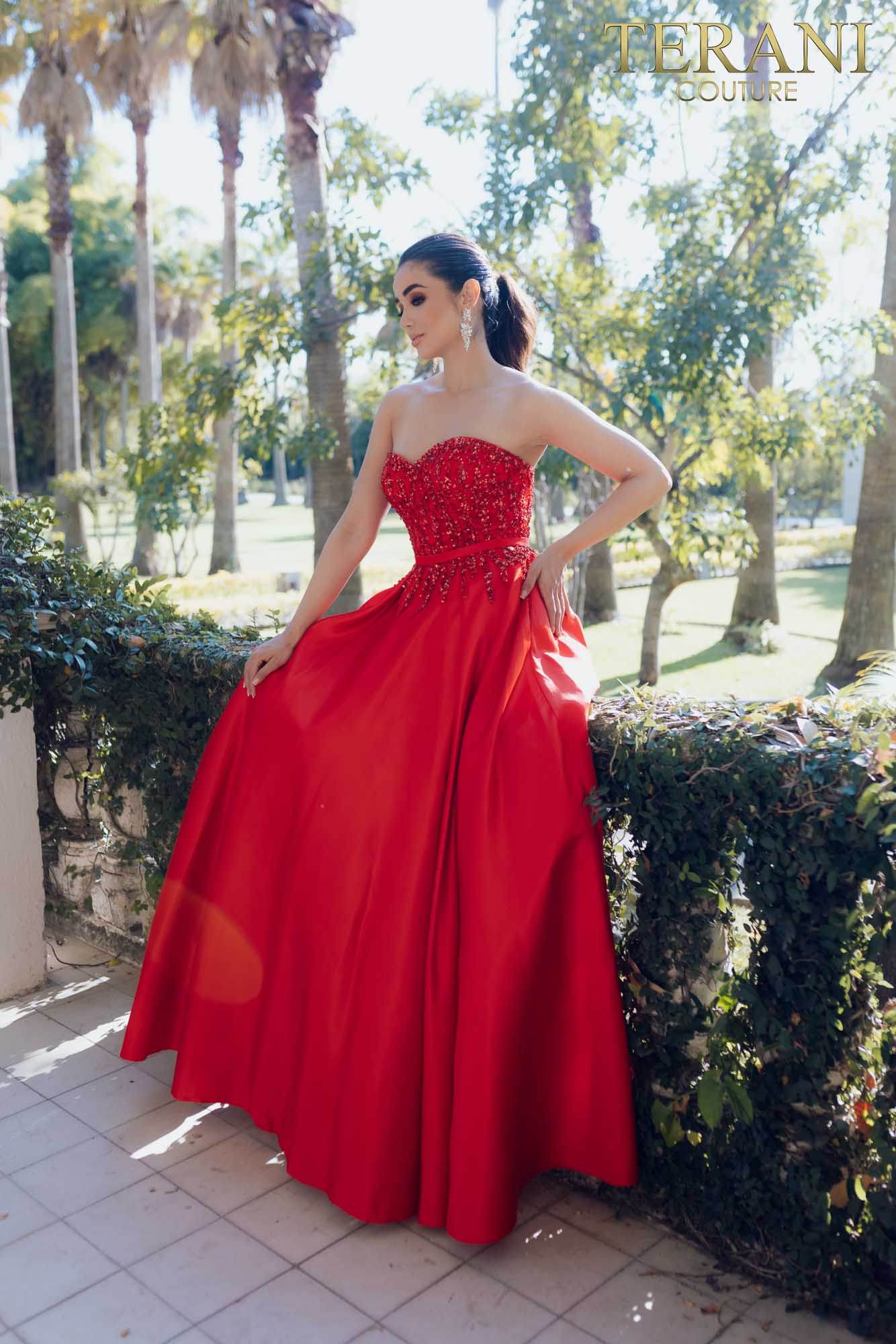 Embellished Bodice Prom Dress with Sweetheart Neckline - 231P0012