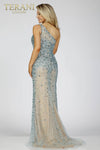 Embellished One Shoulder Prom Gown - 231P0019