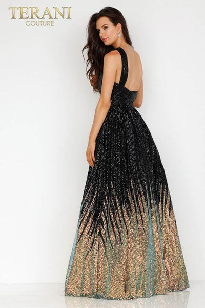 One Shoulder Prom Gown with the Low Back - 231P0024