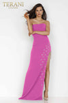Black stylish Side Slit Gown - 231P0031