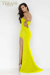 Black stylish Side Slit Gown - 231P0031