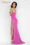 Black stylish Side Slit Gown - 231P0031