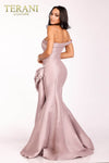 One Shoulder Ruched Waist Prom Gown - 231P0049