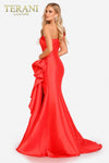 One Shoulder Ruched Waist Prom Gown - 231P0049