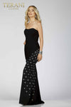 Bodycon Shape Prom Gown with Floor Length Skirt - 231P0076
