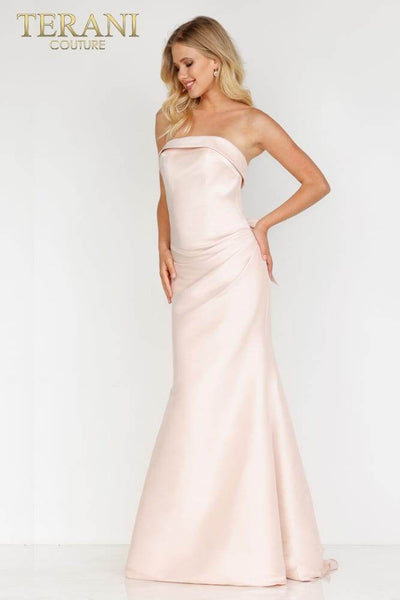 Folded Neckline with a Bow Under the Low Back Prom Gown - 231P0104