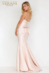 Folded Neckline with a Bow Under the Low Back Prom Gown - 231P0104
