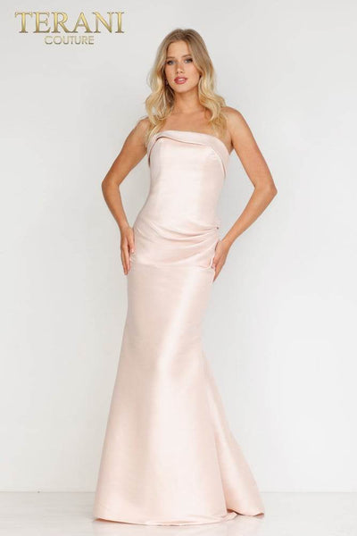 Folded Neckline with a Bow Under the Low Back Prom Gown - 231P0104