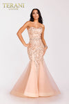 Silver Belt On Bodice Mermaid Prom Gown - 231P0106