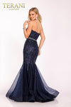 Silver Belt On Bodice Mermaid Prom Gown - 231P0106