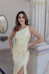 One Side Embelishment Prom Gown - 231P0136