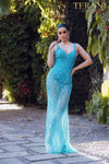 Prom Dress with Silver Embellishment - 231P0141
