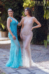 Prom Dress with Silver Embellishment - 231P0141