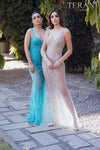 Prom Dress with Silver Embellishment - 231P0141