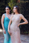 Prom Dress with Silver Embellishment - 231P0141