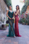 Prom Dress with Silver Embellishment - 231P0141