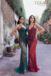 Prom Dress with Silver Embellishment - 231P0141