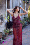 Prom Dress with Silver Embellishment - 231P0141