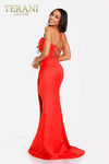 Criss Cross Back Prom Dress with Side Slit - 231P0149