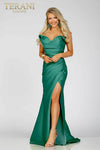 Taffeta High Slit Prom Dress - 231P0180