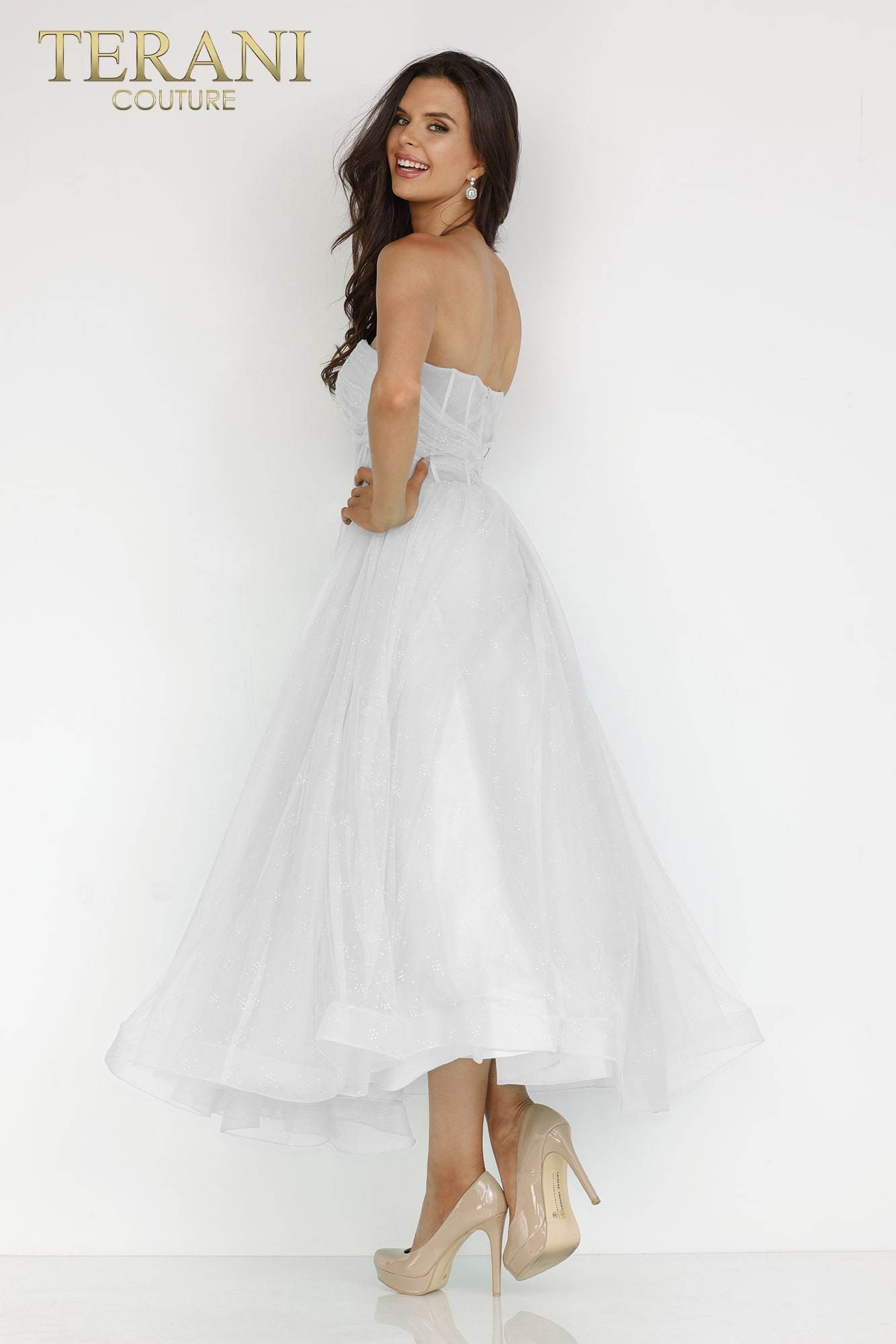 Tulle Bodice Prom Dress with Sweetheart Neck - 231P0534
