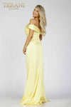 Satin one side detachable flare prom dress - 231P0541