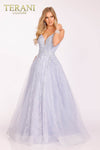 Embellished Deep V Neck Prom Dress - 231P0556