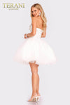 Tulle Mini Prom Dress with embellished bodice- 231P0565