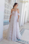 Ruffle Sleeves Prom Dress with Sweetheart Neckline - 231P0588