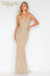 Beaded tulle Low back prom dress - 231P0589