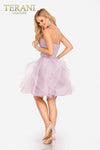 Pleated Mini Prom Dress in Tulle Fabric - 231P0590