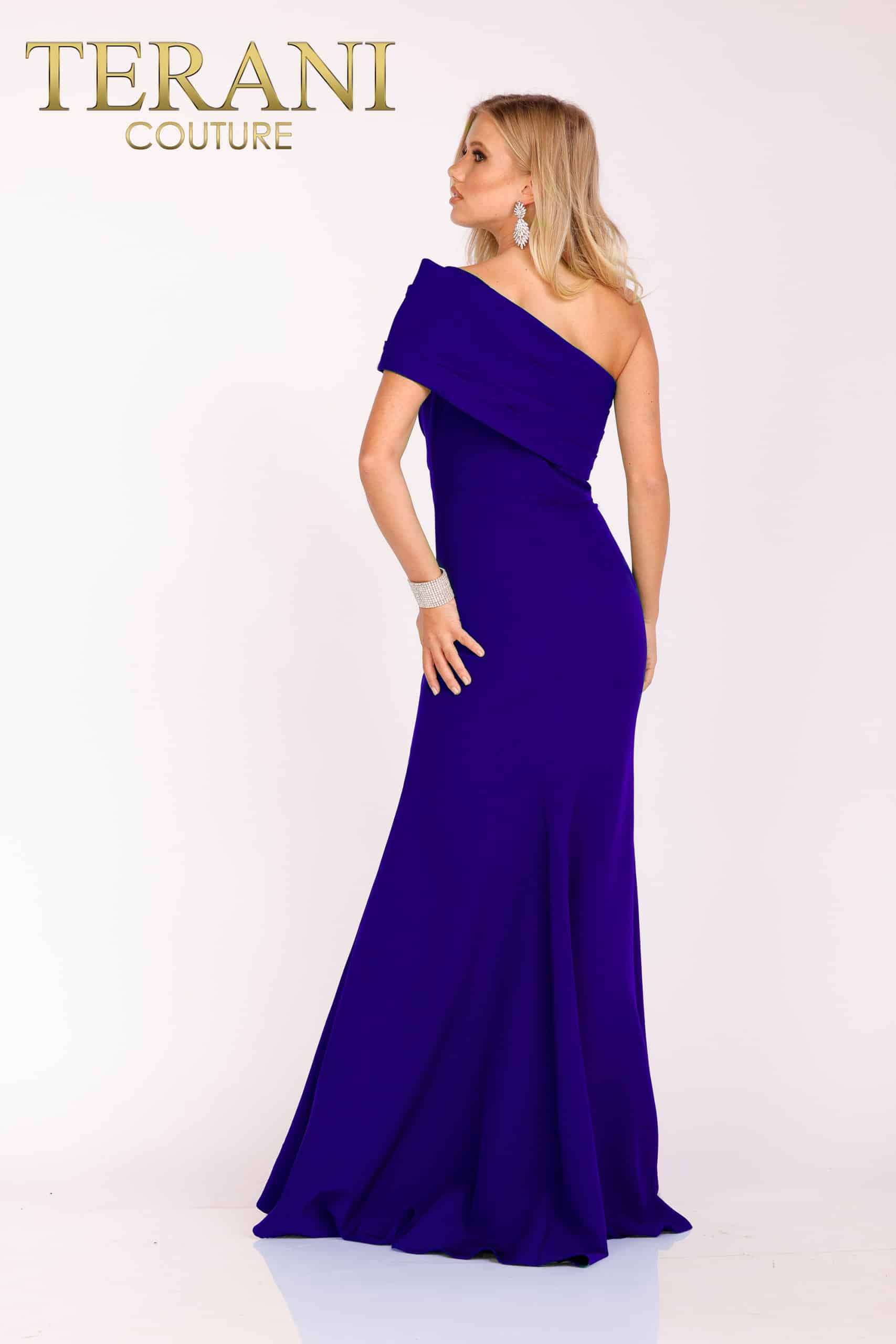 One Shoulder Long Mother of the bride Dress- 231M0473