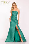 Draped Prom Dress with high side slit - 231P0108