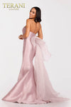 Draped Prom Dress with high side slit - 231P0108