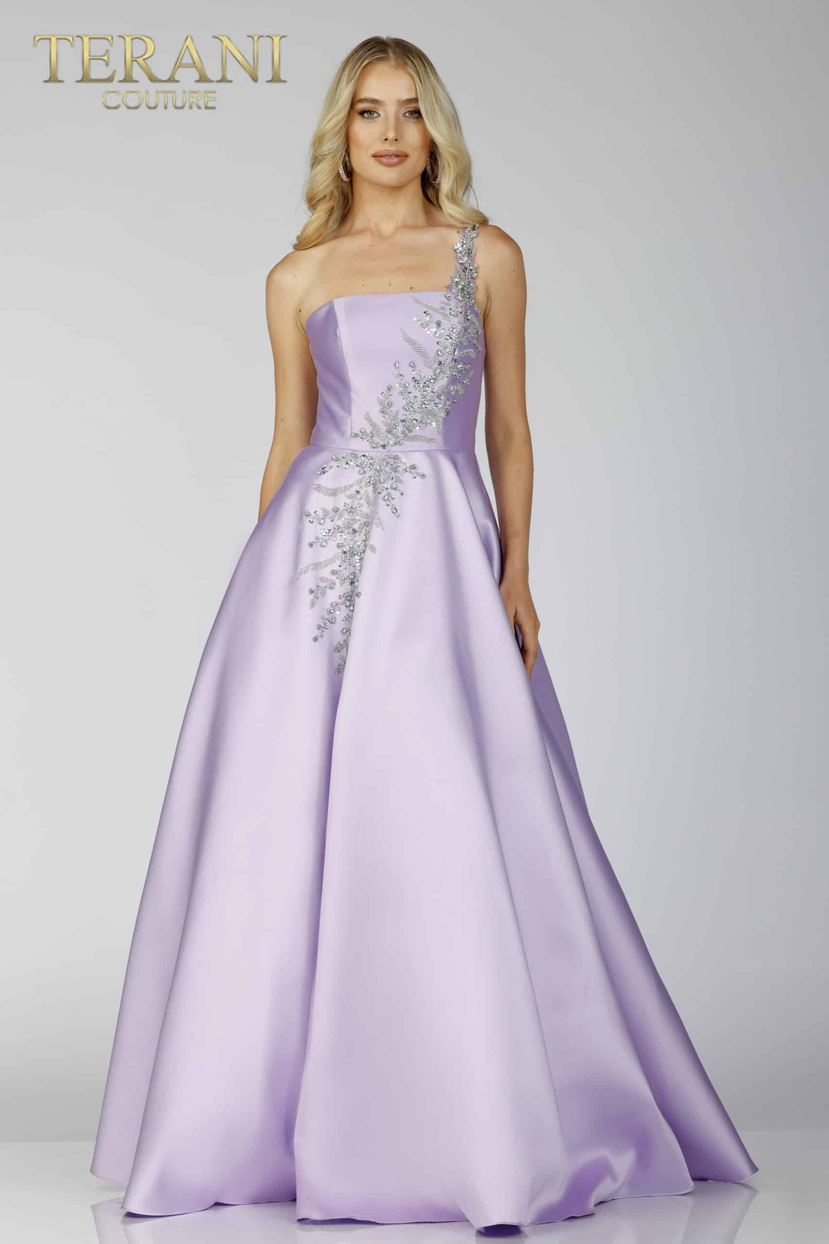 Mikado One shoulder Prom Dress - 231P0175