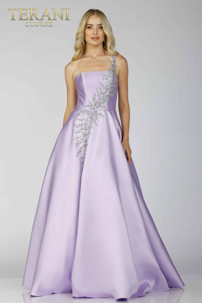 Mikado One shoulder Prom Dress - 231P0175