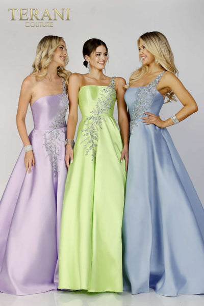Mikado One shoulder Prom Dress - 231P0175